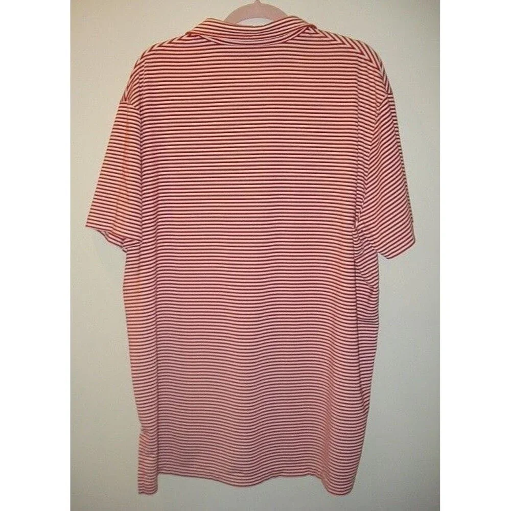 Ralph Lauren Golf Polo Red White Lightweight Pull Over Shirt Mens SIZE XXL